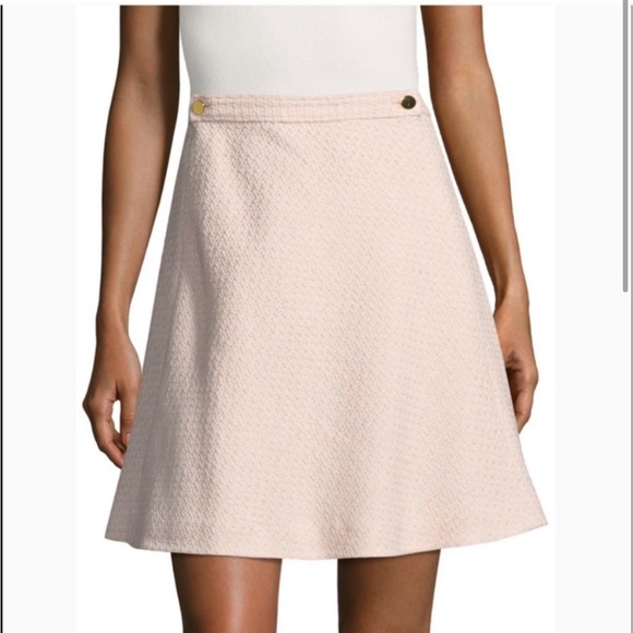 Kate Spade pink tweed skirt with buttons - Picture 1 of 4